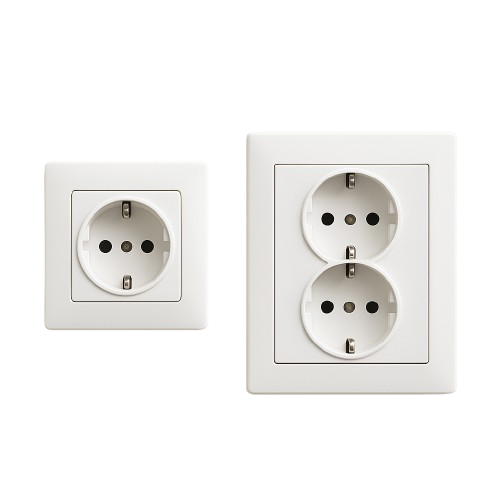 Prises 2P+T encastrées